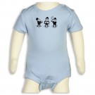 Blue ASL "I Love Daddy" Onesie